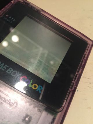 Game Boy Color Atomic Purple Great Shape Rare Nintendo GBC 7