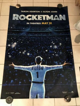 Rocketman 4ft X 6ft Bus Shelter Rare D/s Poster 2019 Movie Taron Elton John