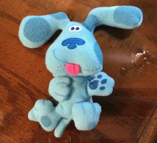 Nickelodeon Viacom Vintage Blues Clues Plush Dog Blue For Nabisco.  Rare