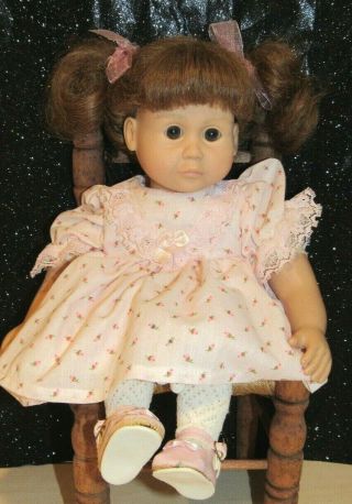 Rare Vintage 1997 My Twinn Cuddly Sisters 13.  5” Doll - Rebecca W/pink Outfit