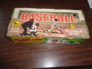 1968 Topps Baseball Empty Wax Box Very & Rare