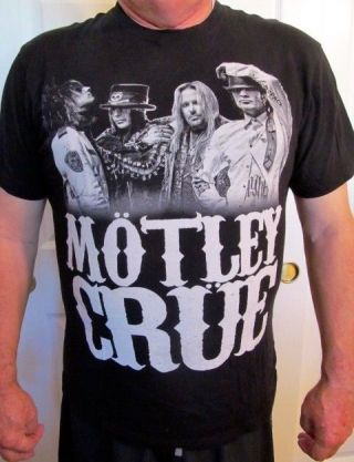 Rare 2012 Motley Crue Las Vegas Sin City Band Tour T Shirt - The Joint - Large - Euc