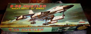 The Hustler: Rare 1964 Aurora Convair B - 58a Builder Kit In 1:76 Scale