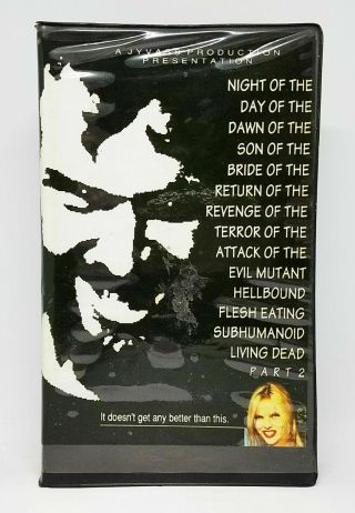 Night Of The Day Of The Dawn Of The Son Of The Bride.  Part 2 Vhs • Very Rare