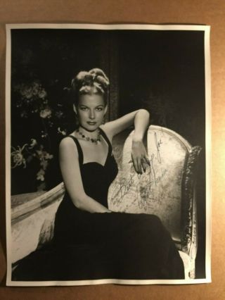 Ann Sheridan Very Rare Early Oversized 11/14 Autographed Photo 1940s