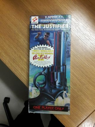 The Justifier Light Gun For Sega Genesis And Cd,  With Rare Box.