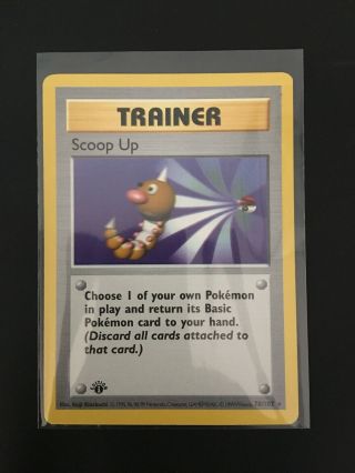 Pokémon Tcg - Scoop Up 1st Edition Shadowless - Base Set 78/102 Rare