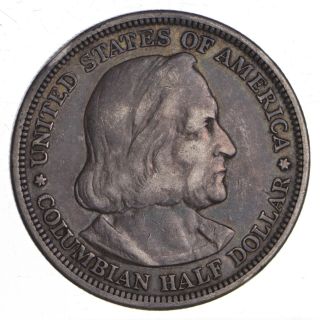 Rare - 1st Year - 1892 Silver Columbian Expo Us Commemorative Half Dollar 298