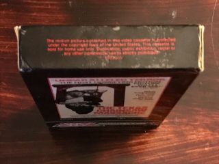 The Texas Chainsaw Massacre VHS Wizard Video Rare Horror Gore Full Flap Box 6