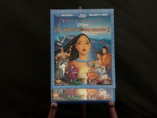 Disney Pocahontas 1 & 2 W/oop Rare Slipcover