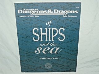 Ad&d 2nd Edition Accessory - Of Ships And The Sea (very Rare And Exc, )