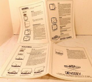 Vintage Blue Card Instructions For The Rare Blue Odyssey Disk - No Disk Apex