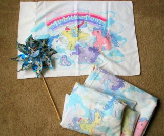 Vintage My Little Pony Mlp Twin Sheet Set - Fitted Flat Pillow,  1980s G1 Rare