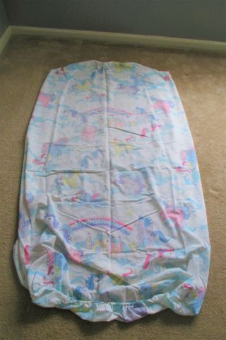 Vintage My Little Pony MLP Twin Sheet Set - fitted flat pillow,  1980s G1 RARE 4