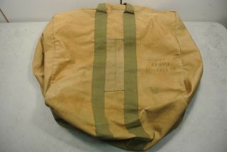Vintage Ww2 Aviators Flight Kit Bag Canvas Us Navy Usn Khaki Tan Rare (6128)