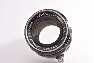 Rare Leotax Leonon Lens 50mm/f2 / Leica 39mm Lmt Screw Mount 230500