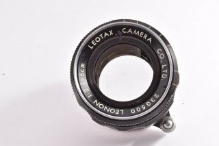 Rare Leotax Leonon Lens 50mm/F2 / Leica 39mm LMT screw mount 230500 7
