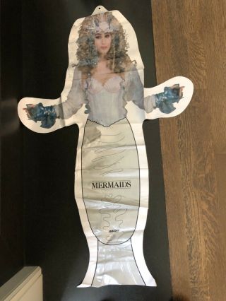 Extremely Rare Vintage (1991) Cher Mermaids Promotional Blow Up Doll