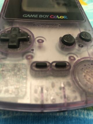 Game Boy Color Atomic Purple Great Shape Rare Nintendo GBC 4