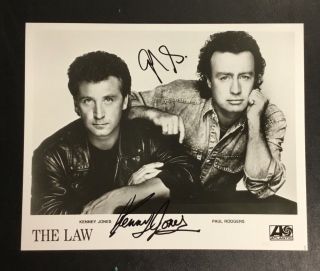 The Law Kenney Jones Paul Rodgers Rare Auto Signed 8x10 Promo Photo Who