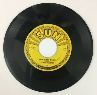 Carl Perkins Blue Suede Shoes Rare Rockabilly Sun Records 234 - 45 Vg,