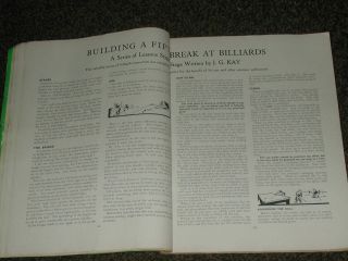 BILLIARDS - SNOOKER SPORTS ANNUAL 1st EDITION 1947 - RARE PAPERBACK 5