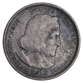 Rare - 1st Year - 1892 Silver Columbian Expo Us Commemorative Half Dollar 290