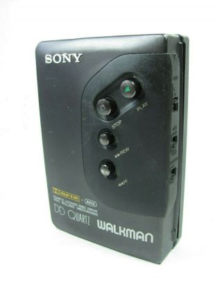 Vintage Rare Sony Walkman Wm - Dd22 Black Personal Cassette Player
