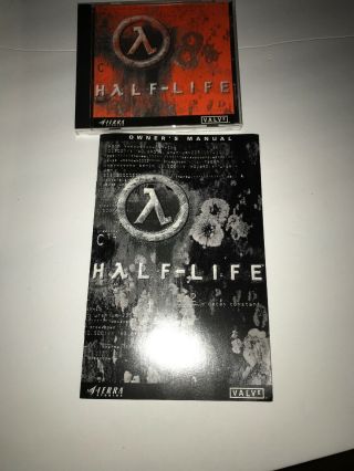 Half - Life Big Box Release PC CD Rom 1998 RARE COMPLETE w/ PAPERWORK 6