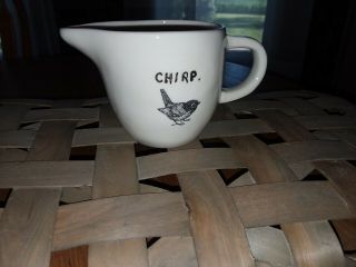 Rare Rae Dunn Chirp Bird Mug Magenta Cup Coffee