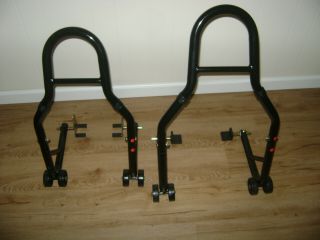 Venom Motorcycle Sports Bike Front & Rear Stands Rarely