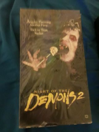 Night Of The Demons 2 Vhs 1994 Rare Oop Comedy Horror Brian Trenchard Smith
