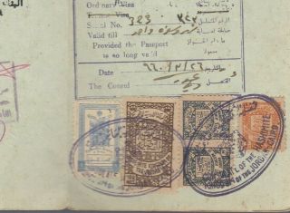 Egypt Rare Travelling Doc.  Of Orthodox Copts For Pilgrimage To Jeruslem 1960