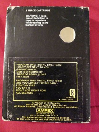 Al Green Gets Next To You Quadraphonic 8 - Track Tape RARE Quad 8 RARE Q8 4