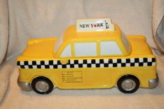 Studio Nova Yellow York Taxi Cab Cookie Jar Kitchen Home Decor - Rare