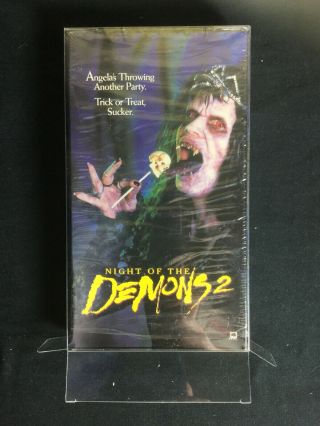 Night Of The Demons 2 Rare Horror Vhs W Box Protector