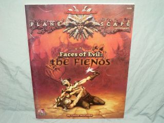 Ad&d Planescape 2nd Aid - Faces Of Evil: The Fiends (very Rare And Vg, )