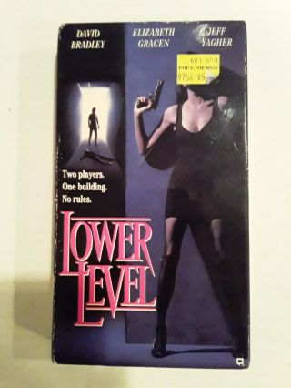 Lower Level Vhs Rare Cult Thriller Horror Oop Sleaze Republic Pictures