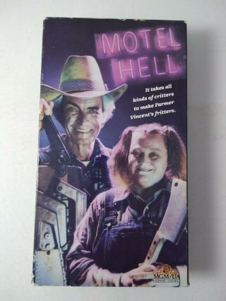 Motel Hell Vhs Vintage Cult Horror Gore Rare Mgm Video Tape 1980 Film Ua