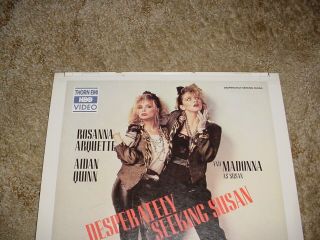 RARE MADONNA DESPERATELY SEEKING SUSAN CED MOVIE DISK DISC HBO VIDEO COLLECTIBLE 2