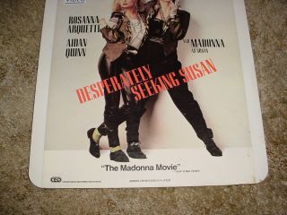 RARE MADONNA DESPERATELY SEEKING SUSAN CED MOVIE DISK DISC HBO VIDEO COLLECTIBLE 3