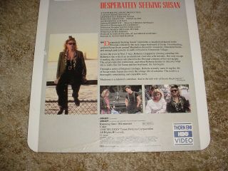 RARE MADONNA DESPERATELY SEEKING SUSAN CED MOVIE DISK DISC HBO VIDEO COLLECTIBLE 6