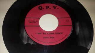 Flint Run Time To Come Inside Rare Columbus,  Oh Private Psych Folk 45 Q.  P.  V.