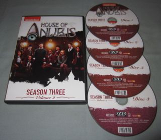 House Of Anubis Season 3 Volume 2 Nickelodeon Tv Show Dvd Video 4 - Disc Set Rare