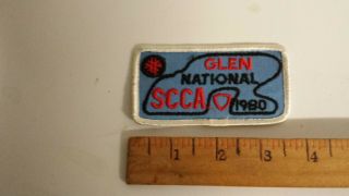 1980 Watkins Glen Scca Road Race Course Embroidered Patch Rare