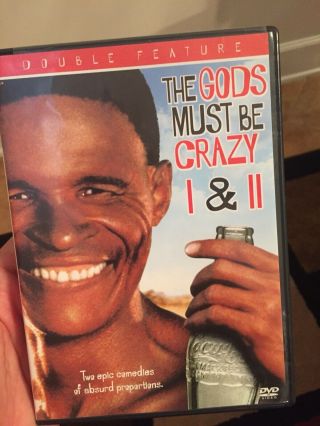 The Gods Must Be Crazy I & Ii 1 2 Double Feature Dvd Set Oop / Rare