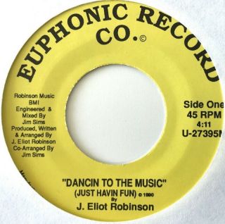 J.  Eliot Robinson - Dancin To The Music - 45 Chicago Soul Funk Rare Unknown