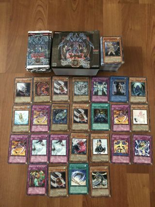 Yugioh 1st Edition Opened Booster Pack Box Shadow Of Infinity All Rares