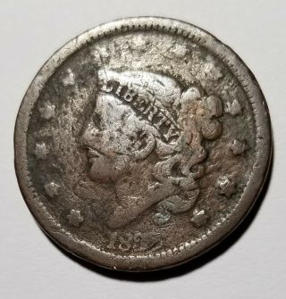 1835 Coronet Head Large Cent 1c Rare Penny