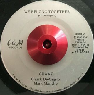 Chaaz - We Belong Together - 45 Very Rare Unknown Modern Soul/obscure/sweet